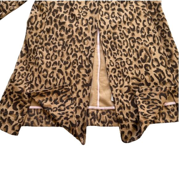Carol Anderson by Invitation Animal Print Pockets Longer Duster Jacket Size XS - Picture 9 of 13